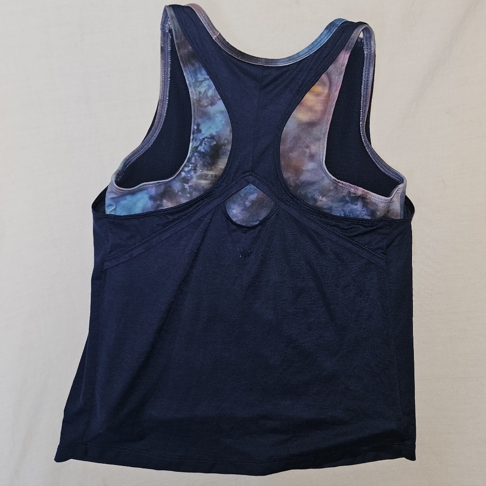 Athleta Girl Navy Galaxy Tank 8-10 - Picture 3 of 6